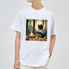 yanagi_mochiの猫侍の晩御飯 Dry T-Shirt