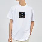 mibusenaの宇宙空間デザイン ドライTシャツ