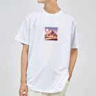 Qten369の砂漠のオアシス ドライTシャツ