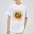 亀蘭タマムシの各国文字「平和」「幸福」 ドライTシャツ