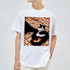 ソルブラインの和風猫「さち」 Dry T-Shirt