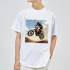 Bikers' Galleryのモトクロス ジャンプシーン アート オフロード バイク ドライTシャツ