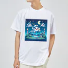 キャラクターズのキラキラ夜景飛行くん ドライTシャツ