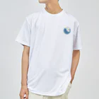 KUJIRA WALL 公式グッズのKUJIRA WALL公式 KUJIRAアイコン+KUJIRAロゴ ドライTシャツ