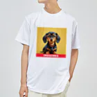 Design.DachsのI LOVE DACHS_02 Dry T-Shirt