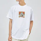 bigbamboofamilyのパンダの一休み　小籠包 ドライTシャツ