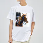元競走馬のエクレールのエク初陣記念 Dry T-Shirt
