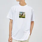 cute in cool shopの跳ねているウサギ Dry T-Shirt