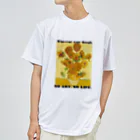 ArtBloomClothingの【NO ART, NO LIFE】フィンセント・ファン・ゴッホ 「ひまわり」color ドライTシャツ