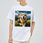 ちゃび助のメガネ犬【山犬】 ドライTシャツ