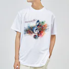 Hanakumafactoryのmusic ドライTシャツ