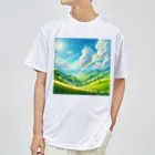 Rパンダ屋の「美しい緑の風景」グッズ Dry T-Shirt