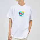 bugisショップの煌めくトロピカルバード🐦️ ドライTシャツ