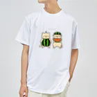 大村イスのスイカにゃんこ Dry T-Shirt