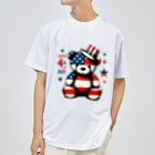 HappyFaceMarketのアメリカ独立記念日テディベア Happy 4th of July Dry T-Shirt