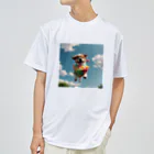 pezupezuの空飛ぶワンダフル犬 Dry T-Shirt