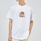 yukatagirlsの元気いっぱいの浴衣姿の女子高生 ドライTシャツ