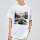 aircooled3の白黒ワーゲン大行列 ドライTシャツ