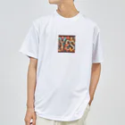 nico251の動物たちで描かれた文字　”YES” Dry T-Shirt