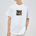 kokin0の水辺を走る犬 dog runnning on the water Dry T-Shirt