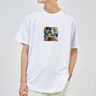 ぴよぴよショップのカラフル風船とバースデーケーキ Dry T-Shirt