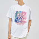 AQUAMETAVERSEのアイドルフラワーズ　なでしこ1478 Dry T-Shirt