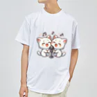 チェリモヤのねこコーラス 06 ドライTシャツ