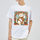 ゆまちゃんの開運雑貨屋さんの集客用子招き猫 Dry T-Shirt