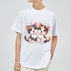 チェリモヤのねこコーラス 08 ドライTシャツ