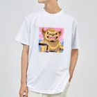 Saku freestyle shopのワル？シーサー ドライTシャツ