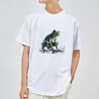 reptilesの真夏のカエル怪人 Dry T-Shirt