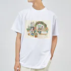 猫のきぬくんのお店の庭師　カイくんとテオくん ドライTシャツ