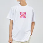 オンラインショップイエローリーフのハート　赤　ピンク　紫　可愛い Dry T-Shirt