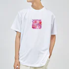 オンラインショップイエローリーフのハート　赤　ピンク　紫　可愛い Dry T-Shirt