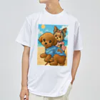 マロンとショコラの大冒険のマロンとショコラの休日リゾート Dry T-Shirt