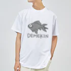 千月らじおのよるにっきのDEMEKIN(黒) ドライTシャツ