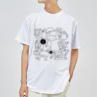 Illustrator イシグロフミカのBOOKCATCOFFEE ドライTシャツ