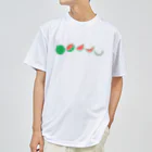 ☀️ひなたぼっくすの🍉スイカの満ち欠け(横) ドライTシャツ