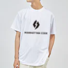 Manhattan Code inc.のMHT_LOGO ｰ BLACK Dry T-Shirt