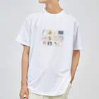SCHINAKO'Sの切手風うさぎさん Dry T-Shirt