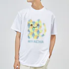 NYACHA&BOOCHAのさんかくガラガラにゃーちゃ、 ドライTシャツ