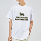 onehappinessのミニチュアダックス　迷彩柄 ドライTシャツ