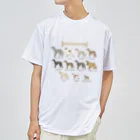 豆つぶのSighthound Friends(淡色推奨) ドライTシャツ