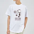 キッチュのスポーツパンダ　サッカー ドライTシャツ