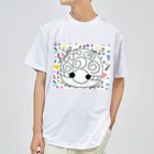 316(MIHIRO)のまん丸かめちゃんの渦巻 Dry T-Shirt