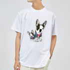 woohlaのアメリカンなボストンテリア Dry T-Shirt
