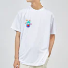 Wakameleonのぷくぷくブルーハワイ ドライTシャツ