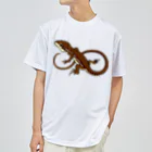もむのふの爬虫類グッズやさんのニホンカナヘビ Dry T-Shirt