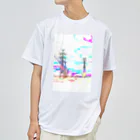 Electrical Babel @ SUZURIのEB-TS001-W "Psychedelic White" Dry T-Shirt