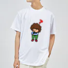 おはなの、もの作りのお店。のアフロのあっちゃん ハテナTシャツ Dry T-Shirt